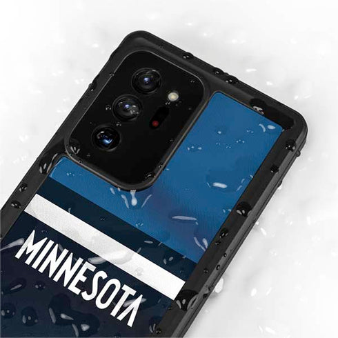 NBA Minnesota Timberwolves Jersey Galaxy Note20 Ultra 5G Waterproof Case